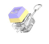 FROMCEO Probador de teclas de 1 tecla, juguete de clics con luces LED, clics de teclado para aliviar el estrés y mejorar el enfoque, teclado mecánico, teclado para aliviar el estrés