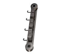 FROMCEO Soporte de pared para escobas, escobas, trapeador, de aluminio, resistente a los daños y perjuicios, para herramientas de limpieza en baño, cocina, estante de aluminio para fregonas