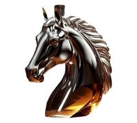FROMCEO Unique Horse Head Designs - Dispensador de bebidas alcohólicas de cristal, botella de whisky para regalo de viaje y entretenimiento, solución de almacenamiento de bebidas, decantador de whisky