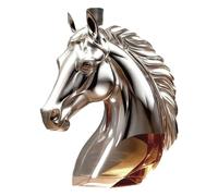 FROMCEO Unique Horse Head Designs - Dispensador de bebidas alcohólicas de cristal, botella de whisky para regalo de viaje y entretenimiento, solución de almacenamiento de bebidas, decantador de whisky