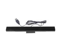 Fronhen Barra de sensor Wii, barra de sensor USB para consola Wii, sensor de rayos infrarrojos con cable de señal IR de repuesto