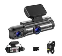 Front and Rear Dash Camera,1080p+400p 3.16-Inch Screen Dash CAM, Wireless WiFi Connection, HD Night Vision Dual Video Recording, Motion Detection Loop Video (64G)