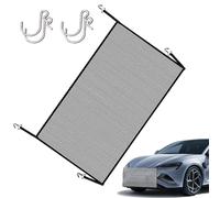 Front Bumper Net - Dustproof Car Grill Protection Mesh for Engine Hood | Washable Protective Cover with Stones Leaves Dirt, Universal Fit Accessory for SUV Sedan MPV Caravan Use