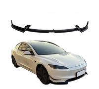 Front Bumper Splitter Spoiler Lip For Tesla Highland Model 3 2024 Matte Black Carbon Look Guard Protector Exterior Accessories cubierta del parachoques delantero(Carbon Fiber Look)