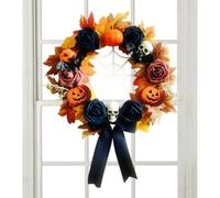Front Door Halloween Wreath - Spooky Seasonal Porch Decoration