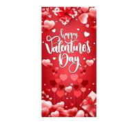 Front Door Valentine Cover, Heart Theme Garage Decoration, For Weatherproof Fabric with Easy Setup Design, Holiday Decor Item, Valentines Door Decorations Or Parties Porch Home