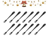 Front Door Wreath Hanger, 12-Piece Christmas Decoration Hook & Garland Clips with Strong Hold, Durable Metal Mantle Hangers for Fireplace, Stair, Porch, Railing, Holiday, Apartment, or Cabinet Décor