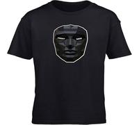 Front Man Game Mask Kids Children's Short Sleeve t-Shirt Black XL