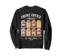 Front Office Chaos is My Jam School Secretaria Administración Sudadera