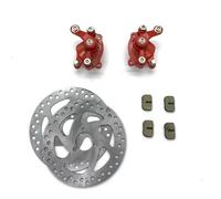 Front Rear Disc Brake Caliper con 4 Pads Compatible con 47cc 49cc Moto Kids ATV Quad Dirt Pocket Bike y Vehículos de Motor pequeño similares(1 Set)