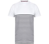 Front Row Camiseta de rayas Bretón unisex (PC3515)