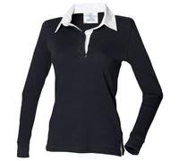 Front Row Camiseta De Rugby De Manga Larga De Algodón Para Damas