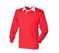 Front Row Camiseta De Rugby De Manga Larga De Algodón Para Niños