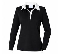Front Row Camiseta Polo Rugby Clásica de Algodón Azul o Negro XS-4XL