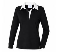 Front Row Mujer Clásico Cotton Camiseta de Rugby Azul o Negro XS-4XL