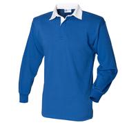 Front Row Liso FR100 Cotton Clásico Camiseta de Rugby Manga Larga No Logo XS-5XL