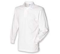 Front Row Liso FR100 Cotton Clásico Camiseta de Rugby Manga Larga No Logo XS-5XL