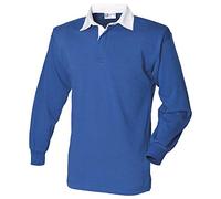 Front Row Mens Long Sleeve Classic Cotton Rugby Shirt