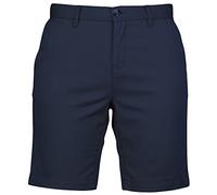 Front Row - Pantalones chinos elásticos cortos ricos en algodón para mujer (L/Azul marino)
