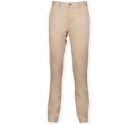 Front Row - Pantalones chinos elásticos ricos en algodón para hombre UTRW4698_54