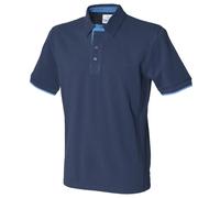 Front Row Polo de manga corta para hombre/caballero Modelo Contrast (RW486)