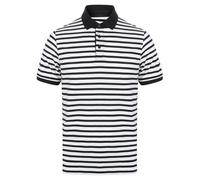 Front Row - Polo de Rayas de Jersey para Adultos Unisex