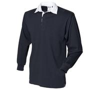 Front Row - Polo - para Hombre, Color Negro, tamaño Extra-Large