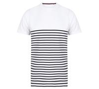 Front Row short-sleeve breton tag libre t (fr135) - camiseta de cuello de tripul