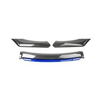 Frontal Alerón Divisor Lip Juego De 4 Separadores De Labios Universales para Parachoques Delantero Coche Alerón Barbilla Desmontable Accesorios para Exteriores(Carbon Look Blue)
