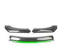 Frontal Alerón Divisor Lip Juego De 4 Separadores De Labios Universales para Parachoques Delantero Coche Alerón Barbilla Desmontable Accesorios para Exteriores(Carbon Look Green)