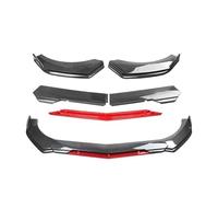 Frontal Alerón Divisor Lip Kit De 5 Piezas De Parachoques Delantero Universal para Coche Alerón Divisor Y Difusor(A-Carbon Black)