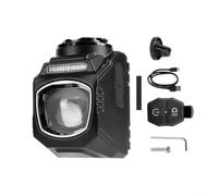 Frontal Bici 500 Lúmenes LED Recargable Nocturna Frontal Bici | 500 lúmenes alto , 2 LED potentes, conducción nocturna segura, para batería recargable USB-C, 6 modos ajuste