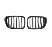 Frontal Grille para BMW E39 525 528 530 535 para M5 1997 1998 1999 2000 2001 2002 2003 Parrilla Delantera Central Negra Mate para Capó Tipo Riñón Ancha Rejilla De Radiador(Matte Black)