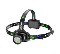 Frontal LED Recargable 7 Luces USB Ciclismo Frontal LED Recargable | 7 LEDs potentes, para carga USB rápida, ideal ciclismo, pesca, camping, larga duración batería(Black 11*8.6*8.3cm)