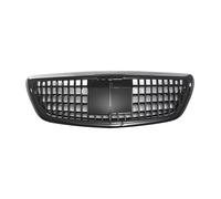 frontal Rejilla riñón Compatible Con Benz Para Clase S W222 2014 2015 2016 2017 2018 2019 2020 Rejillas Delanteras Del Capó Rejilla Del Parachoques Delantero Y Rejilla Del Radiador(Black)
