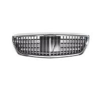 frontal Rejilla riñón Compatible Con Benz Para Clase S W222 2014 2015 2016 2017 2018 2019 2020 Rejillas Delanteras Del Capó Rejilla Del Parachoques Delantero Y Rejilla Del Radiador(Chrome)