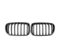 frontal Rejilla riñón Compatible Con X3 2010 2011 2012 2013 Rejillas Superiores Delanteras Para El Capó De Una O Dos Líneas Accesorios Para Coche(Single-Matte Black)