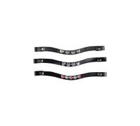 Frontalera -Hobby Horsing- set 3 pares - Rosa / Plateado
