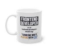 Frontend Developer Desarrollador Software Coder Taza de Café | Ingeniero de Software Desarrollador Programador Taza Blanco (00627B)
