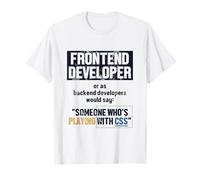Frontend Developer ingeniero de software Developer Programador Camiseta