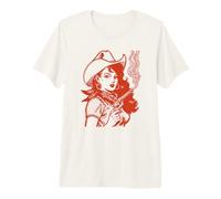Frontera Roja Vaquera Occidental Camiseta Premium