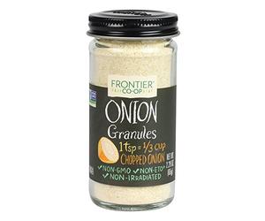 Frontier Natural Products Onion, White Granules, 2.29-Ounce