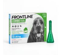 Frontline Combo Antiparasitario para Perros 10-20 kg | 3 Pipetas Spot-On contra Pulgas, Garrapatas y Piojos | Fipronilo + S-Metopreno