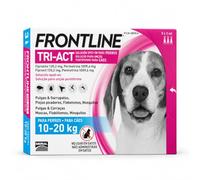 Frontline Tri-Act Antiparasitario para Perros 10-20 kg | 3 Pipetas Spot-On contra Pulgas y Garrapatas | Protección Frente a Mosquitos y Flebótomos