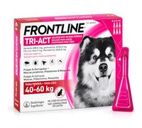 Frontline Tri-Act Antiparasitario para Perros 40-60 kg | 3 Pipetas Spot-On contra Pulgas y Garrapatas | Protección Frente a Mosquitos y Flebótomos