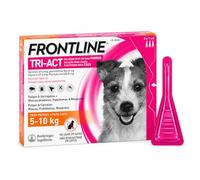 Frontline Tri-Act Antiparasitario para Perros 5-10 kg | 3 Pipetas Spot-On contra Pulgas y Garrapatas | Protección Frente a Mosquitos y Flebótomos