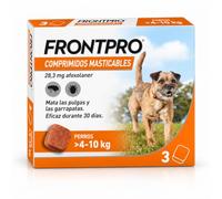 FRONTPRO Antiparasitario para Perros 4-10 kg | Comprimidos Masticables contra Pulgas y Garrapatas | Protección Antiparasitaria para Perros Grandes