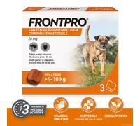 Frontpro, comprimidos contra pulgas y garrapatas, M, 28,3 mg, 4-10 kg, 1 COMPRIMIDO