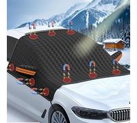 Frontscheibenabdeckung,Windschutzscheibenabdeckung Auto Magnet,Auto Abdeckung Winter,Frostschutz Auto Frontscheibe,Scheibenabdeckung Auto Winter für Die Gegegen en, Schnee EIS, Frost, Staub, Sonne (A)