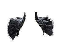 FROON Chal de cuello encogimiento hombros gótico steampunk con mangas piratas, accesorio elegante for disfraz Mardi Gras y Cosplay for mujer(Noir)